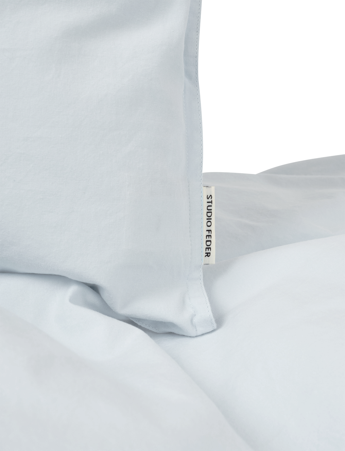 Percale sengesæt - lyseblå